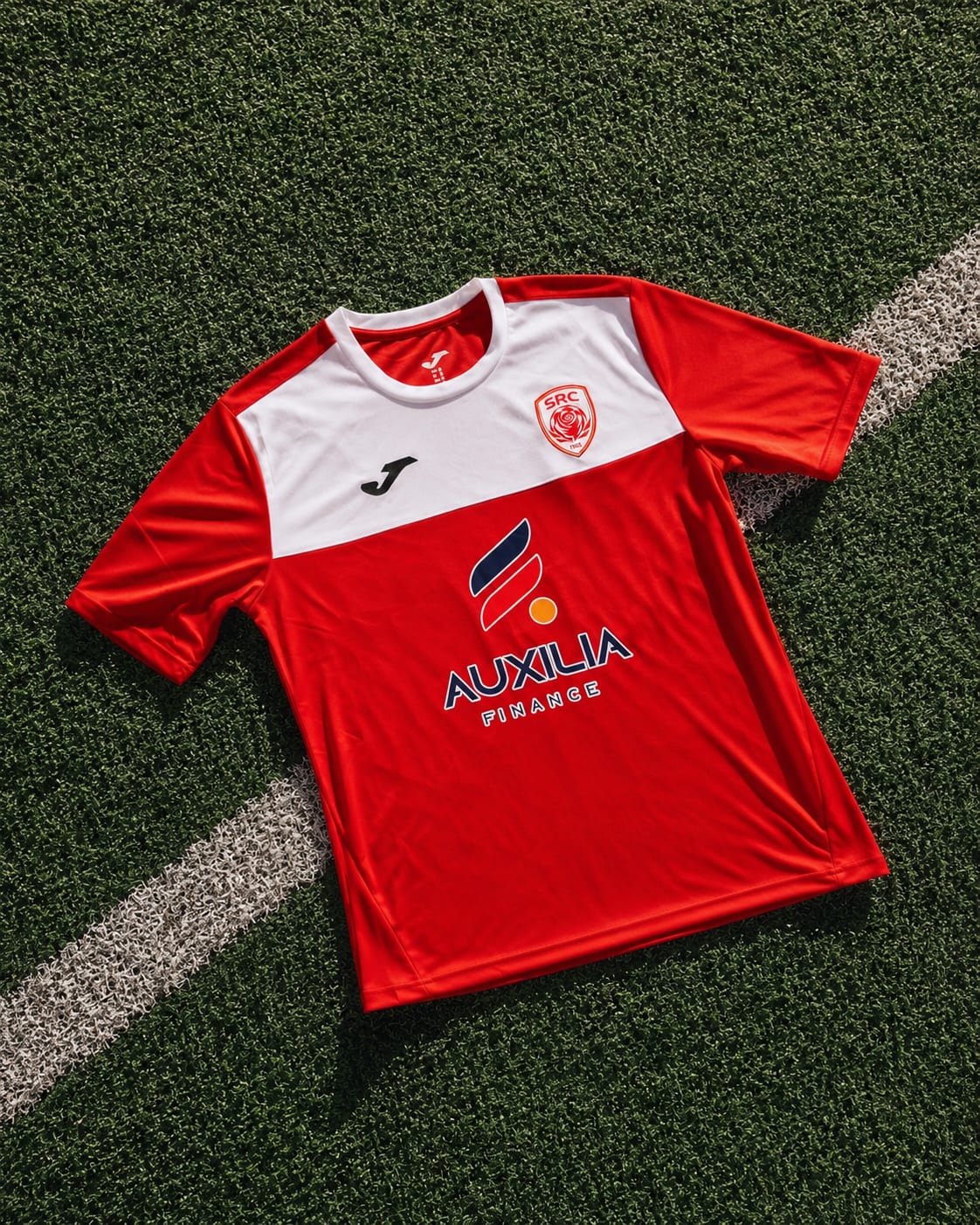 Maglia ASD Santa Rita Calcio con sponsor per le partnership sportive a Milano sud